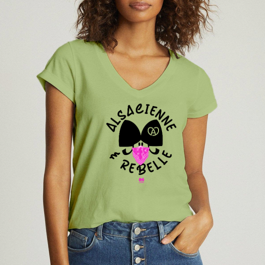 T-shirt Femme Col V