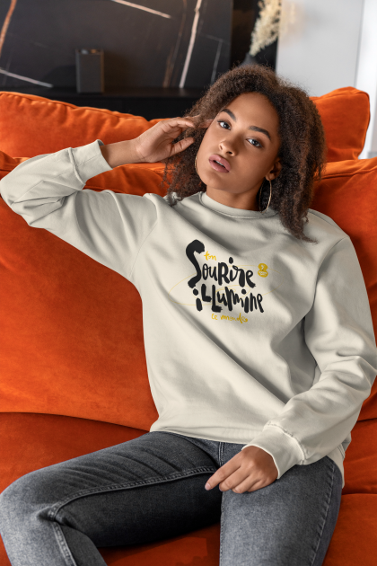 Ton Sourire Illumine ce Monde - Sweatshirt Clair