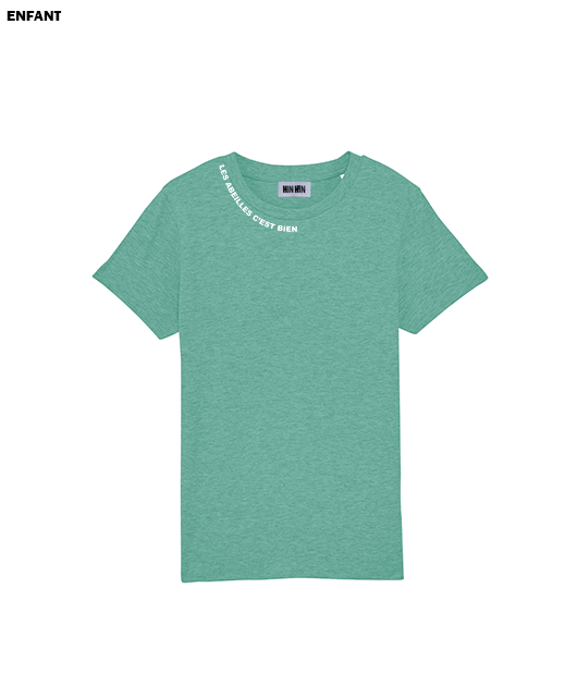 Tshirt coton bio Enfant Vert Les Abeilles c'est bien