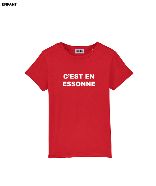 Tshirt coton bio Enfant Rouge C'est en Essonne - Vue 2
