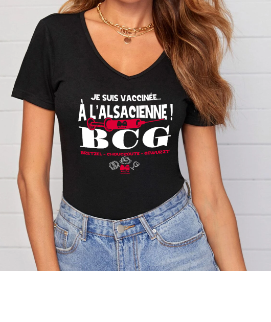 T-shirt Femme Col V