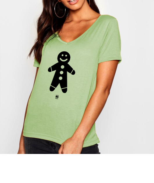 T-shirt Femme Col V