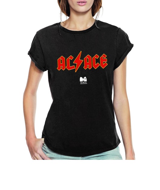 T-shirt femme manches roulées