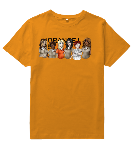 t-shirt orange is the new black by gameofstore
