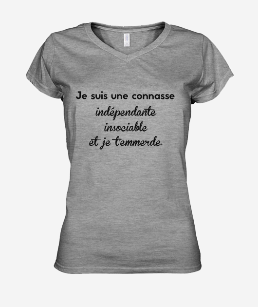 T-shirt Femme Col V