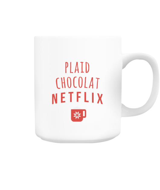 Plaid Chocolat Netflix Mug