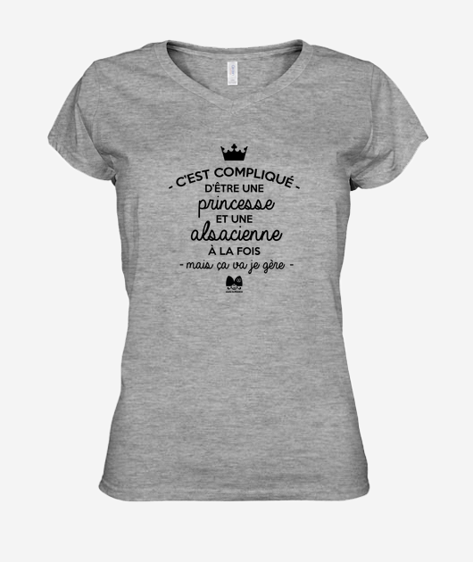 T-shirt Femme Col V
