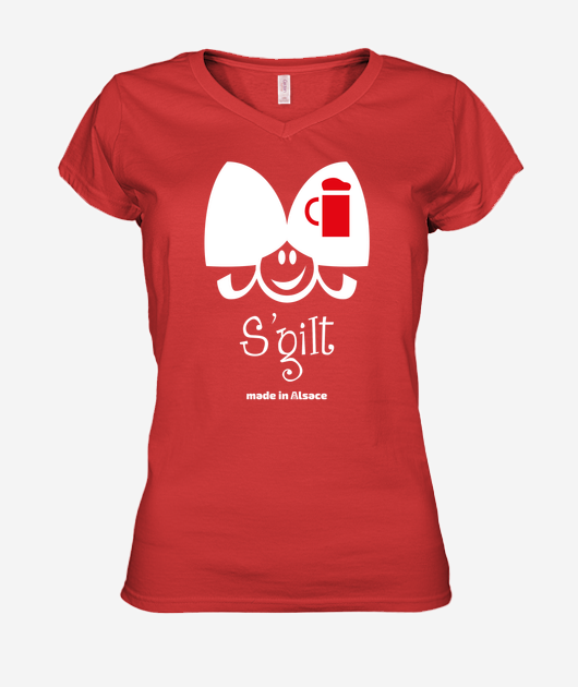 T-shirt Femme Col V