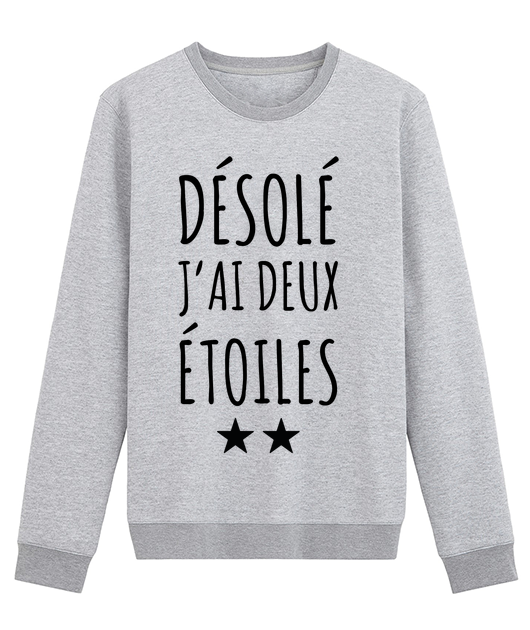 Désolé j'ai deux étoiles