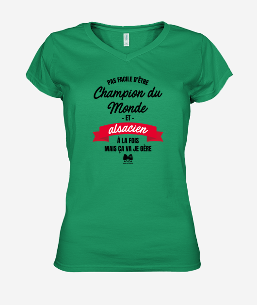 T-shirt Femme Col V