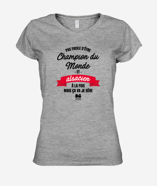 T-shirt Femme Col V