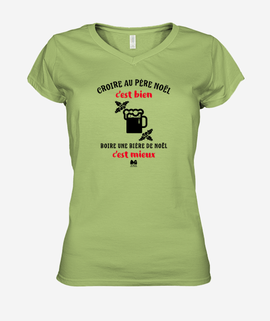 T-shirt Femme Col V