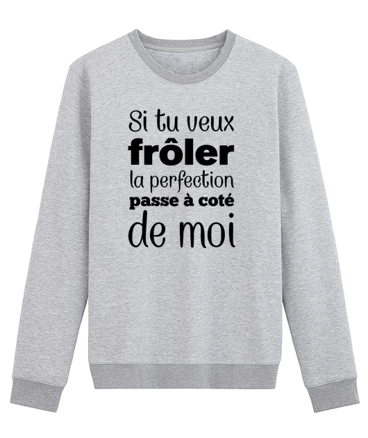 SI TU VEUX FROLER LA PERFECTION PASSE A COTE DE MOI
