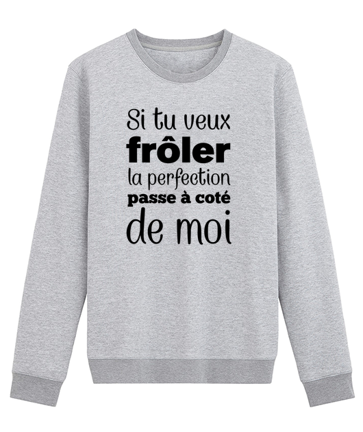 SI TU VEUX FROLER LA PERFECTION PASSE A COTE DE MOI