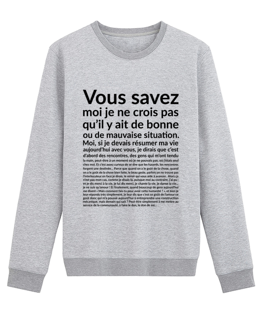Vous savez moi je ne crois pas qu'il y ait...