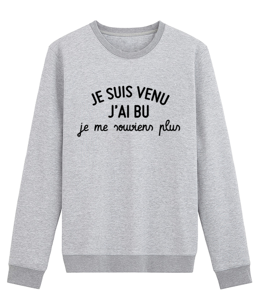 Je suis venu, j'ai bu je me souviens plus
