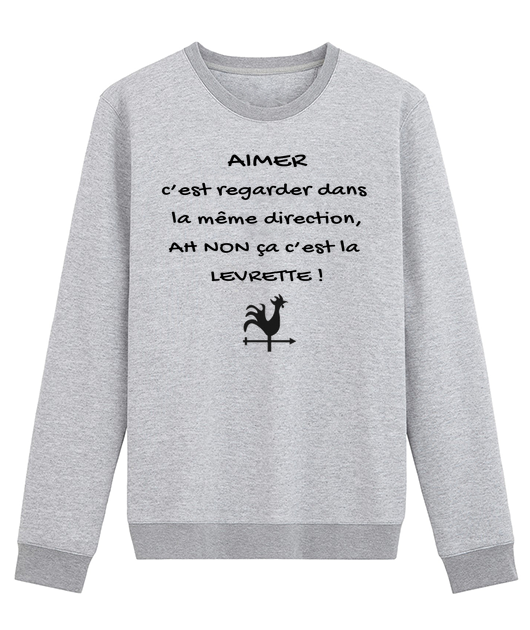 AIMER C'EST REGARDER DANS LA MEME DIRECTION AH NON CA C'EST LA LEVRETTE