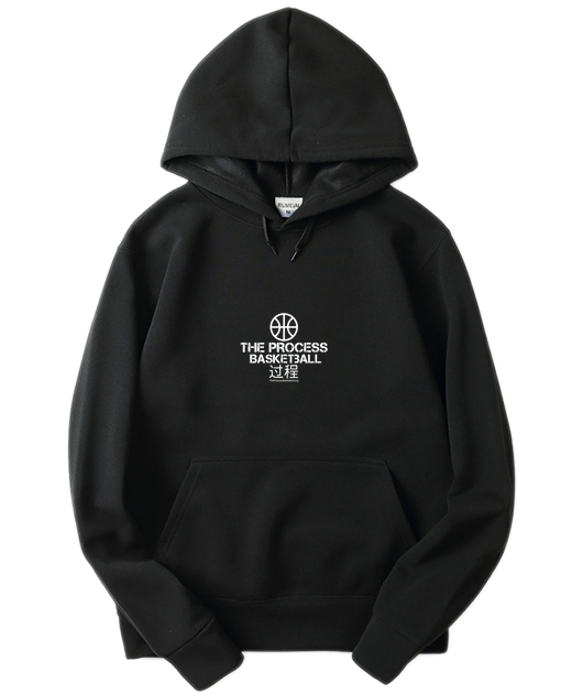HOODIE "INTERNATIONAL" BLACK