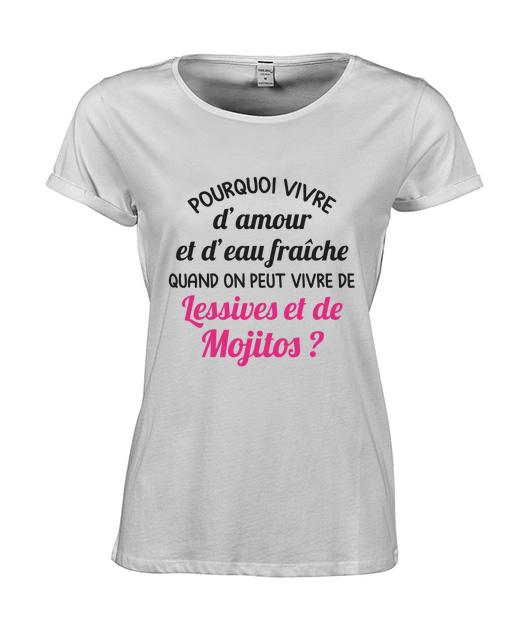 T-shirt femme manches roulées