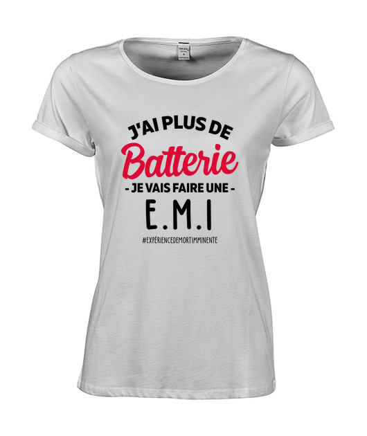 T-shirt femme manches roulées