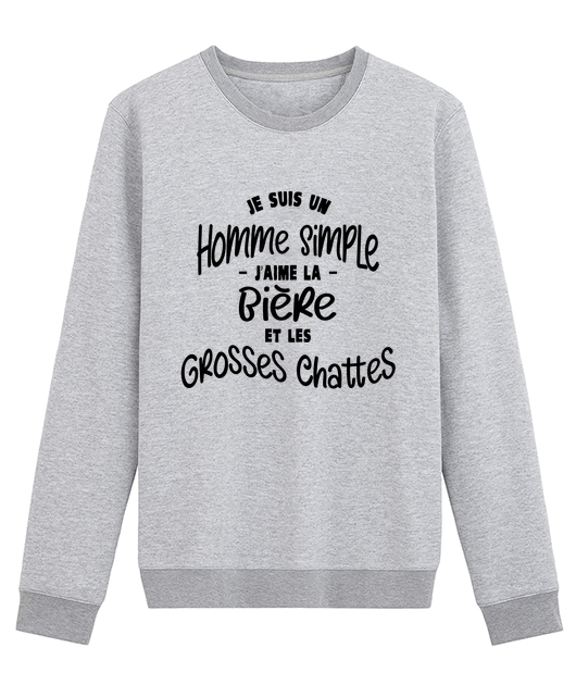Je suis un homme simple, j'aime la bière et les grosses chattes
