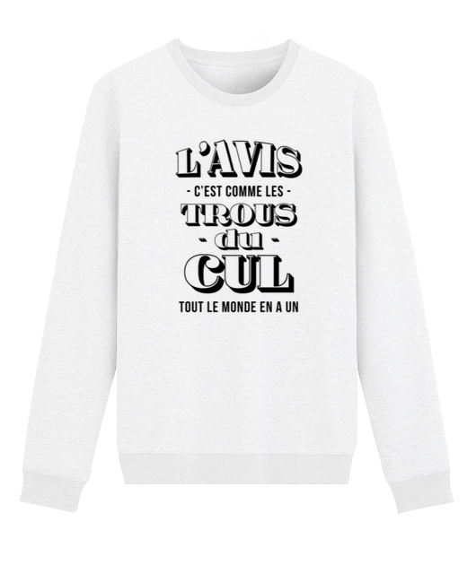 L'AVIS C'EST COMME LES TROUS DU CUL TOUT LE MONDE EN A UN