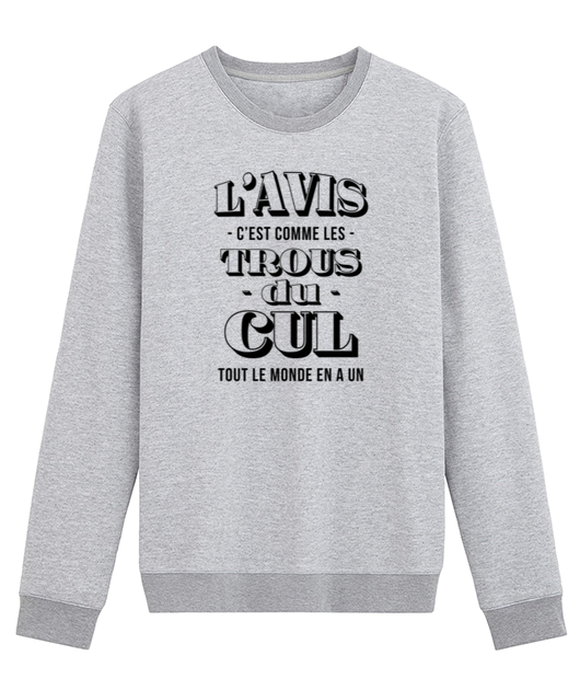 L'AVIS C'EST COMME LES TROUS DU CUL TOUT LE MONDE EN A UN