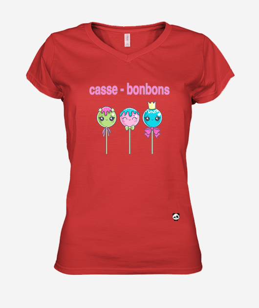 T-shirt Femme Col V