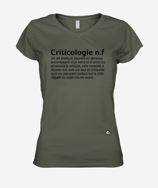 T-shirt Femme Col V