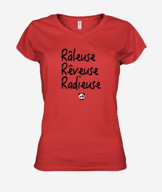 T-shirt Femme Col V