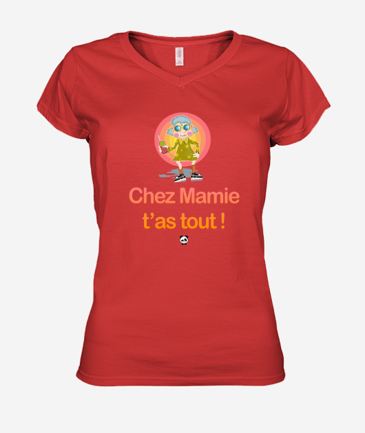 T-shirt Femme Col V