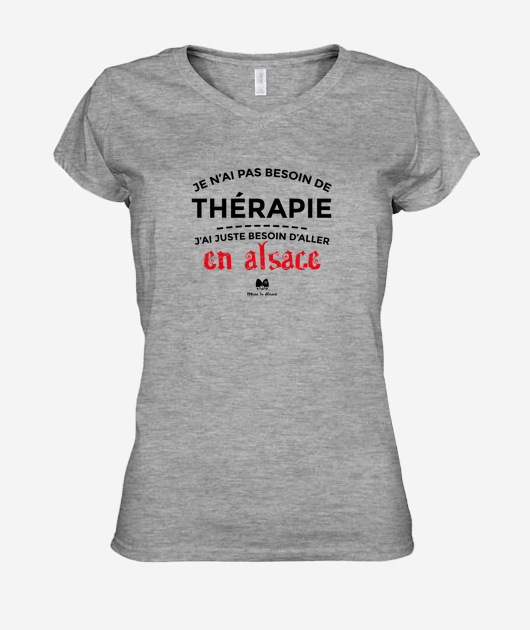 T-shirt Femme Col V