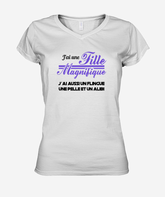 T-shirt J'ai une fille magnifique