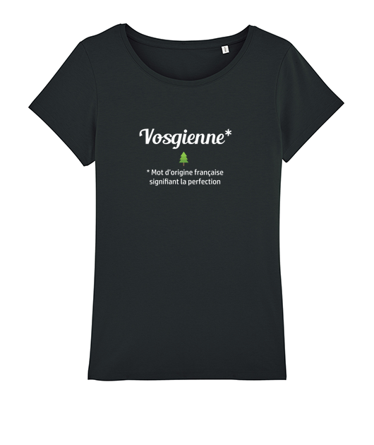 t-shirt definition vosgienne ecriture blanc - Vue 2