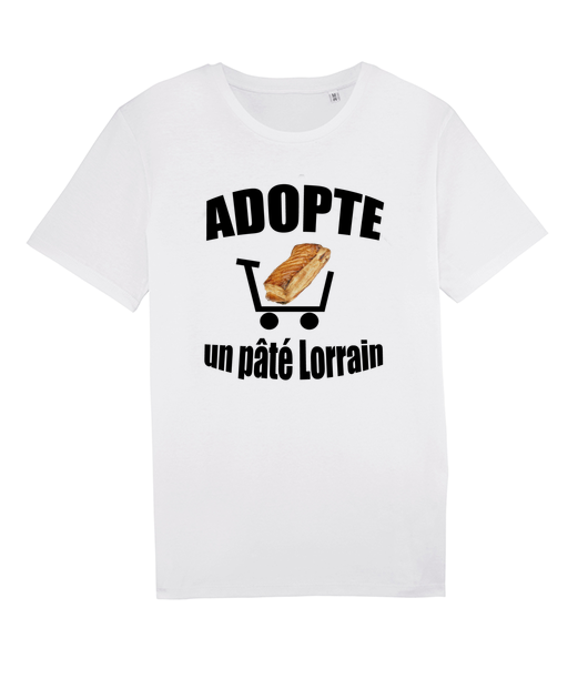 t-shirt adopte un pâté lorrain blanc