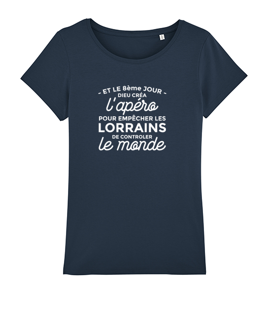 T-shirt apéro ecriture blanche