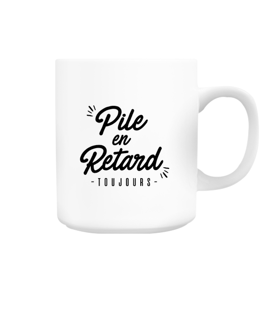 Pile en Retard Mug - Vue 2