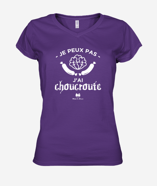T-shirt Femme Col V