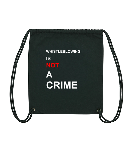 WHISTLEBLOWING IS NOT A CRIME! - GYM BAG