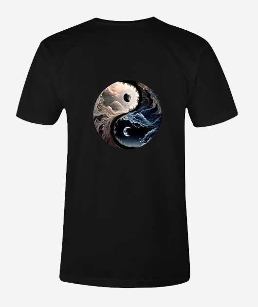 T-shirt Homme Mode Yin & Yang - Vue 2