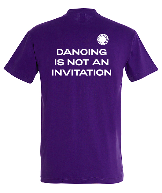 T-shirt DANCING IS NOT AN INVITATION - Vue 5