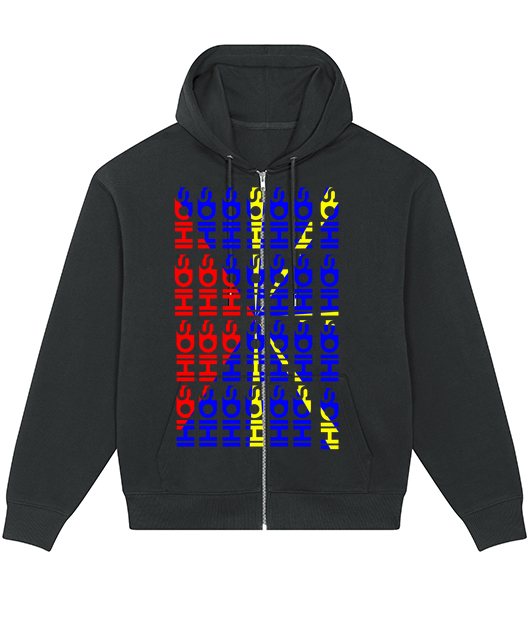 HOODIE ZIPPÉ UNISEXE OVERSIZE LOURD BIO / LOCKER HEAVY 8Logo SOIHI