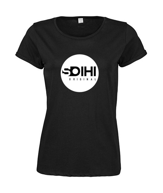 T-shirt femme manches roulées pour femme Logo SOIHI original