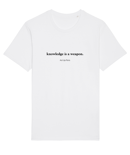 KNOWNLEDGE IS A WEAPON - WHITE