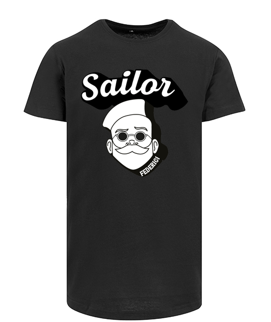 Tee Oversize Sailor shadow white