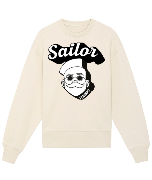 SWEAT SAILOR SHADOW White premium BIO