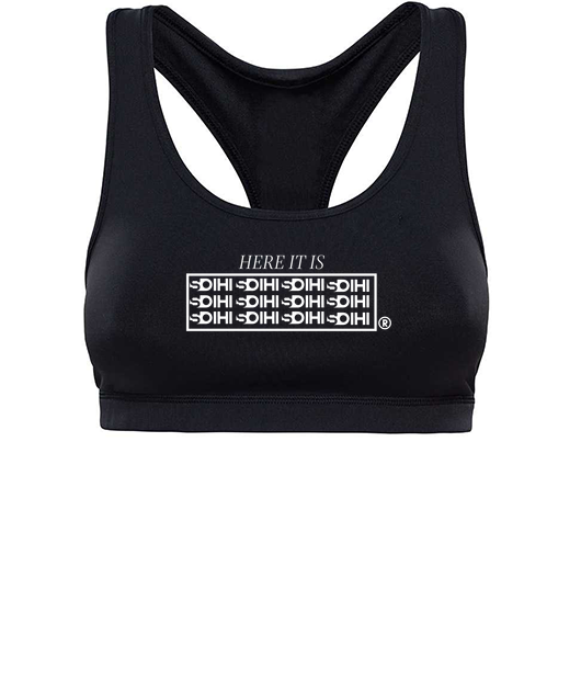 Brassière Femme - "Here it is" LOGO SOIHI® NOIR