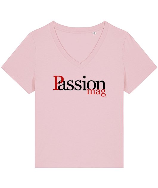 T-shirt col V femme bio / ISLA Passion Mag.com logo
