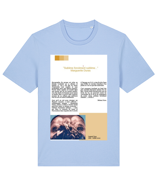 T shirt extrait de l'article sur Nicola Sirkis paru dans le numéro 2 de Passion Magazine