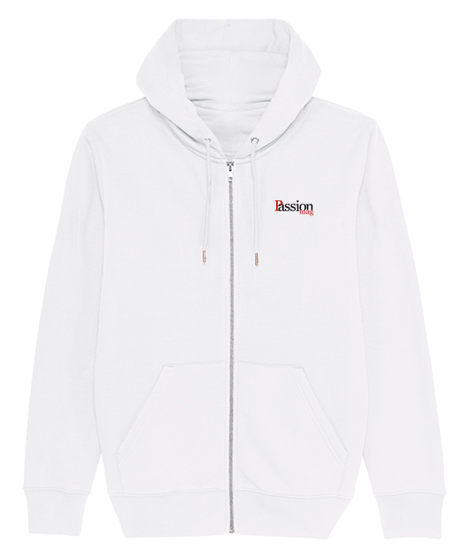 CULTIVATOR - Sweat capuche zippé bio logo Passion Mag